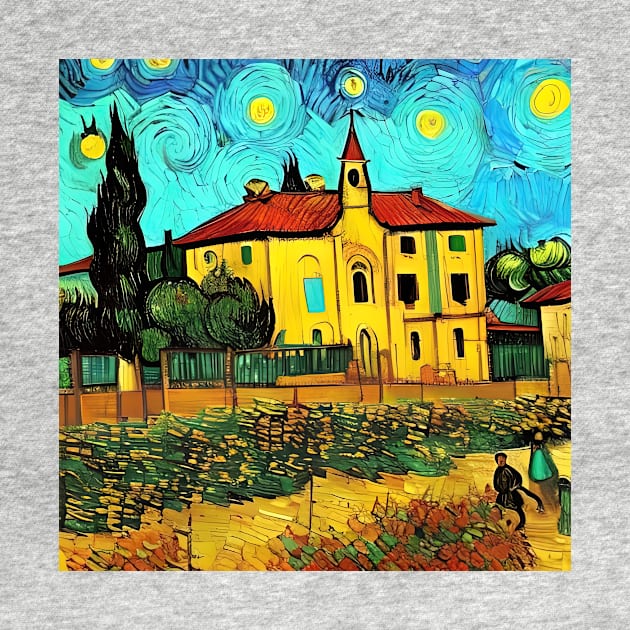 Somewhere in Italy - Van Gogh Style by Crestern